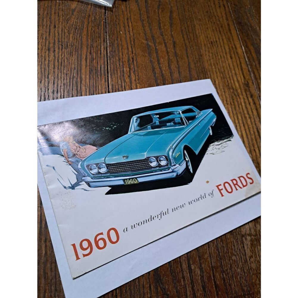 Vintage 1960 A Wonderful New World of Fords Sales Advertisement Brochure FDC6010